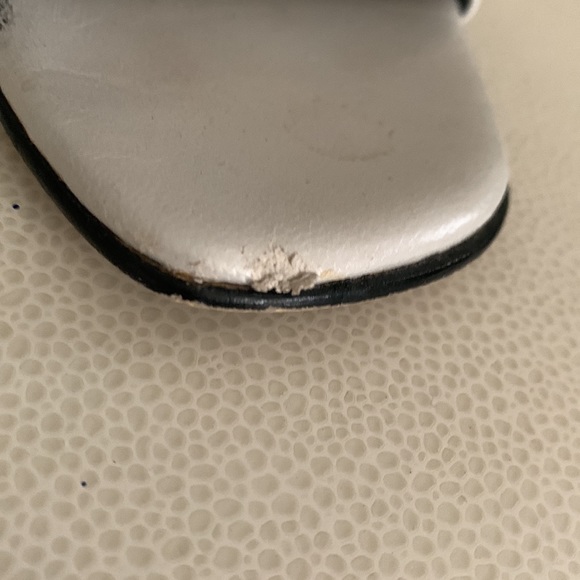 Ros Hommerson Leather Sandals 9 1/2 Vintage Neutral Classic - Picture 9 of 10